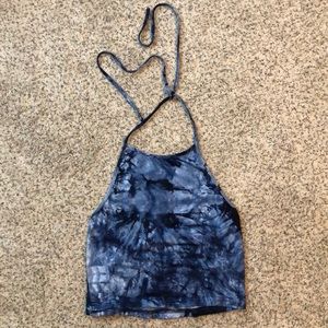 Tie-dye halter top